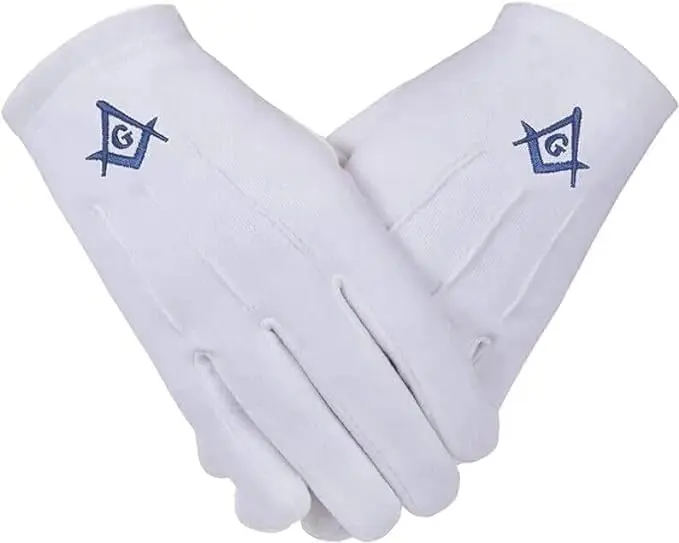 Generic Masonic regalia Blue lodge square and compass with G Machine… — product photo