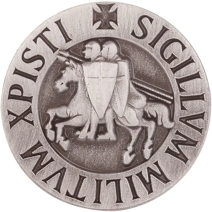 Knights Templar Seal Crusaders Solomons Temple Lapel Pin — product photo