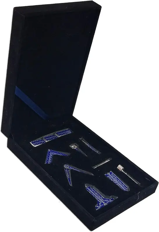 Masonic Blue Lodge Freemason Working Tools Set in Box Accessories — product photo