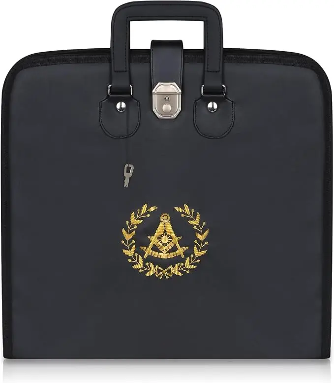Masonic Blue Lodge Past Master Mason Soft Apron Case Handmade… — product photo