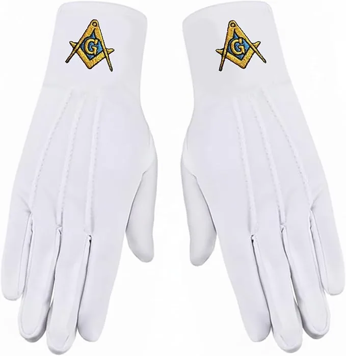 Masonic Gloves (White, One Size) — product photo