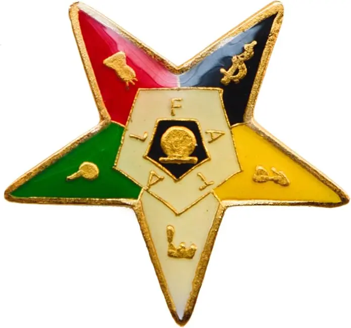 Masonic Order of the Eastern Star OES hat or lapel pin D42 — product photo