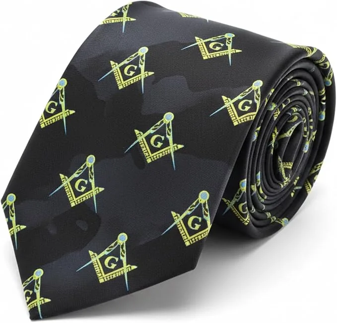 Masonic Square & Compass Tie Necktie D0026 — product photo