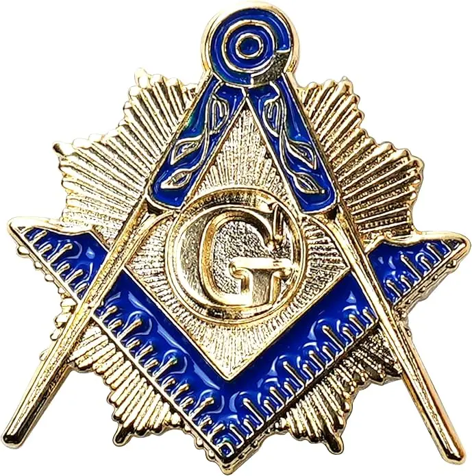 Masonic Tie Tack, Masonic Lapel Pin for Freemasonry Gifts, Metal Freemasonry… — product photo