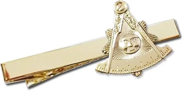 Past Master Masonic Tie Clip/Tie Bar — product photo