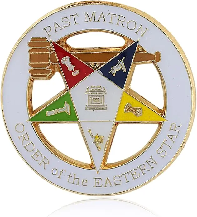 Past Matron Order of The Eastern Star Lapel Pin — product photo
