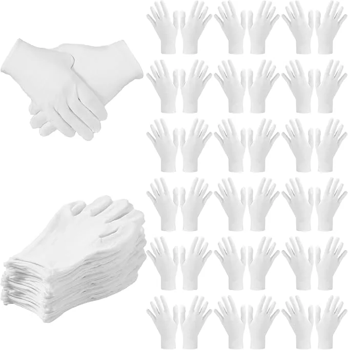 SATINIOR Cotton Gloves Bulk Stretchy Work Inspection Gloves 120 Pcs — product photo