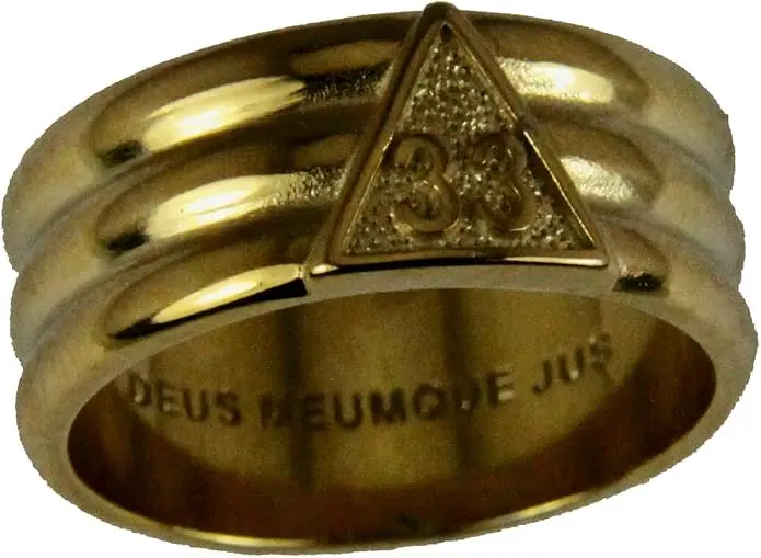 The Quiet Witness T100 Scottish Rite 33 Degree Stainless Steel Ring 33rd… — product photo