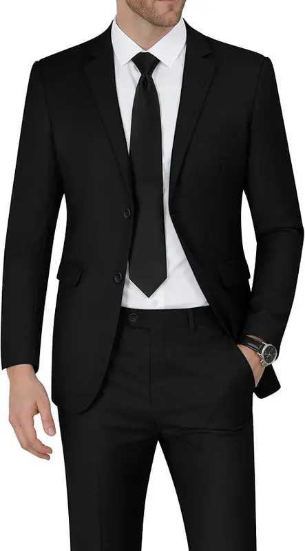 WEEN CHARM Mens Suit 2 Piece Slim Fit Suits for Wedding Prom Tuxedo — product photo