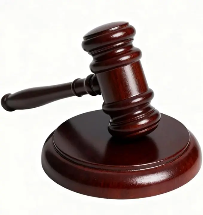 Wooden Gavel and Sound Block Set, 9.8 Inch Judge Gavel with 4.8 Inch Block… — product photo